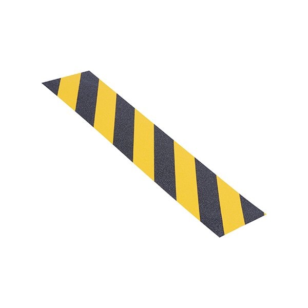 Tape Logic 6'' x 24'' Black/Yellow Heavy Duty Tape Logic Anti-Slip Treads, 25PK BUY00026451 - main